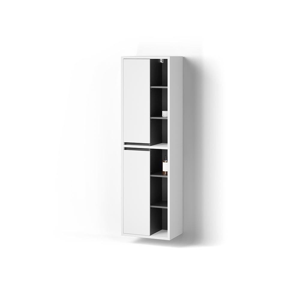 BADSCHRANK Vomano Weiß 50 x 170 cm - Weiß, Holzwerkstoff (50/170/33cm) - Livinity®