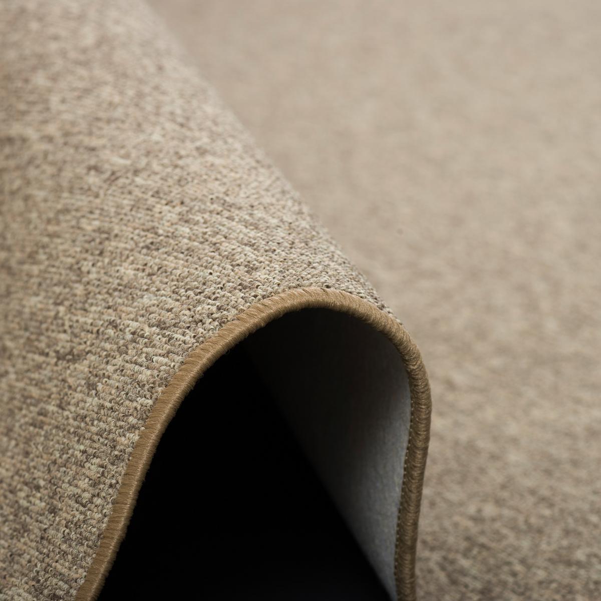 FEINSCHLINGEN VELOUR TEPPICH STRONG - Nussbaumfarben, Textil (133/133cm) - Snapstyle