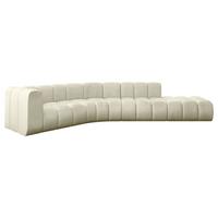ECKSOFA modulares Sofa Tilmo-L1 - 399x194x70 cm Beige - Beige, Holzwerkstoff/Textil (399/194cm) - ALTDECOR