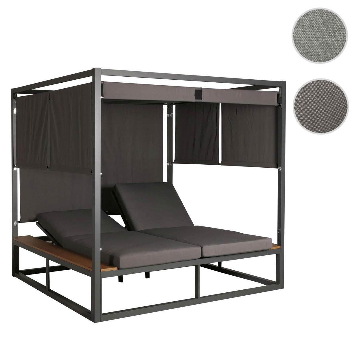 LOUNGE-GARTENLIEGE Anthrazit - Anthrazit, Textil (200/200/200cm) - MCW