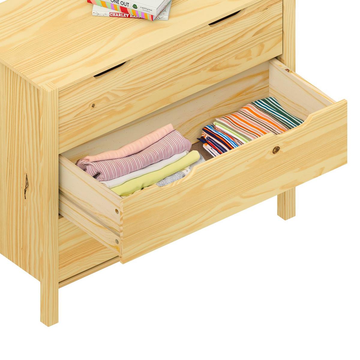 KOMMODE ELANO natur - Naturfarben, Holz (83/120/41cm) - IDIMEX