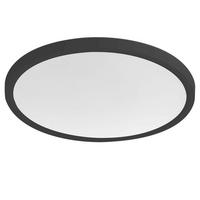 LED-DECKENLEUCHTE Dornschlag 30.0/2.6/30.0 cm - Schwarz, Kunststoff (30/30/2.6cm) - ZMH