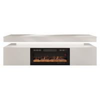 TV-LOWBOARD EF 2D Glossa Bis mit Kamin - Sandfarben, Holzwerkstoff/Kunststoff (190/59/41cm) - MIRJAN24