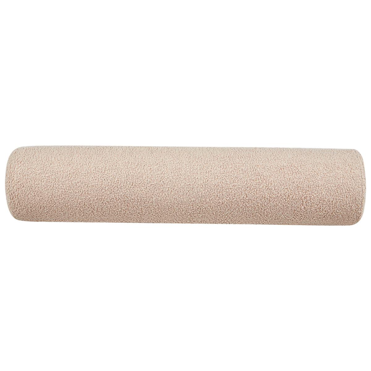 CHAISELONGUE Bouclé Beige Chinon - Beige/Schwarz, Textil (178/41/73cm) - Beliani