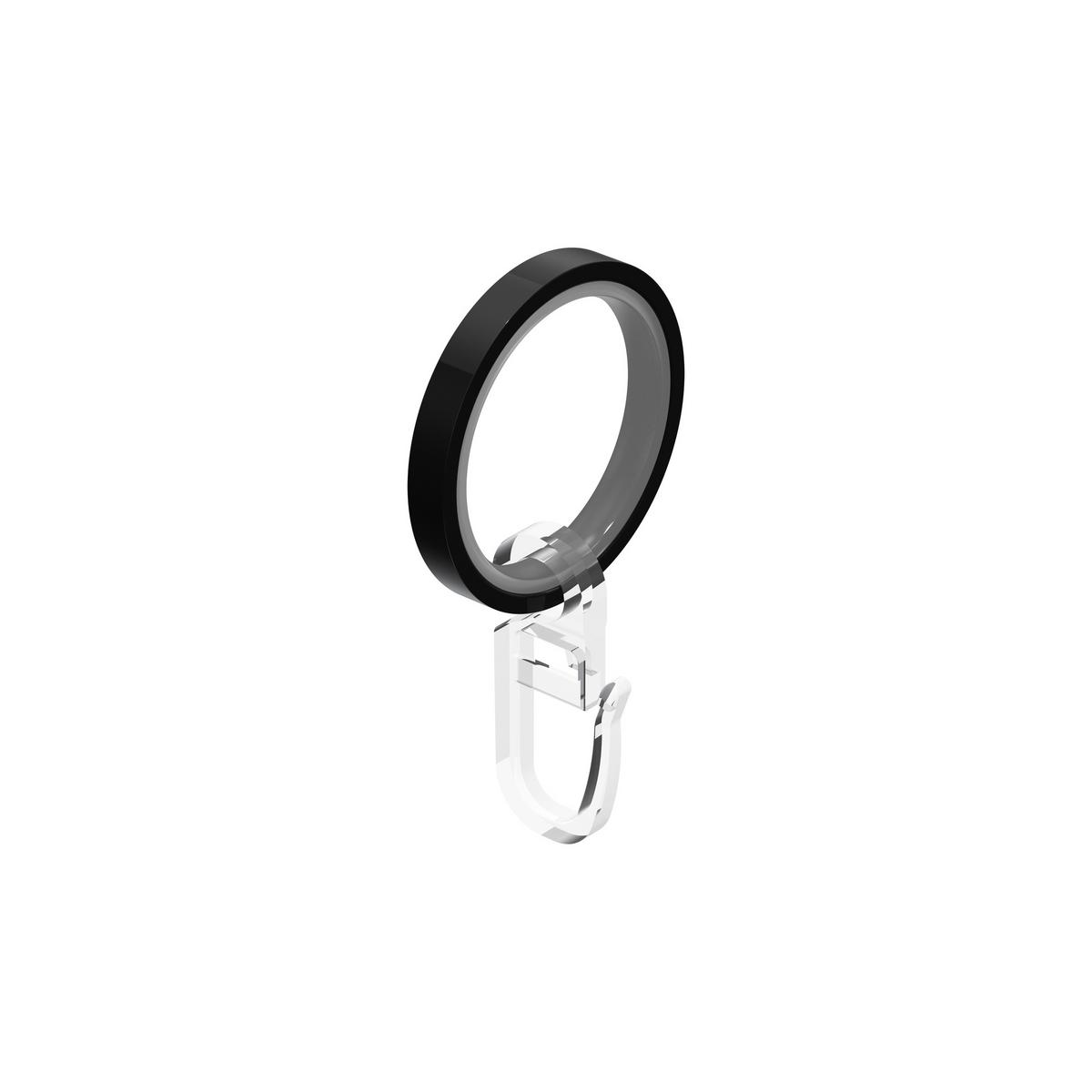 GARDINENSTANGE Prestige Luino 120 cm, 2-läufig, 20 mm Ø Schwarz - Schwarz, Metall (120cm) - INTERDECO