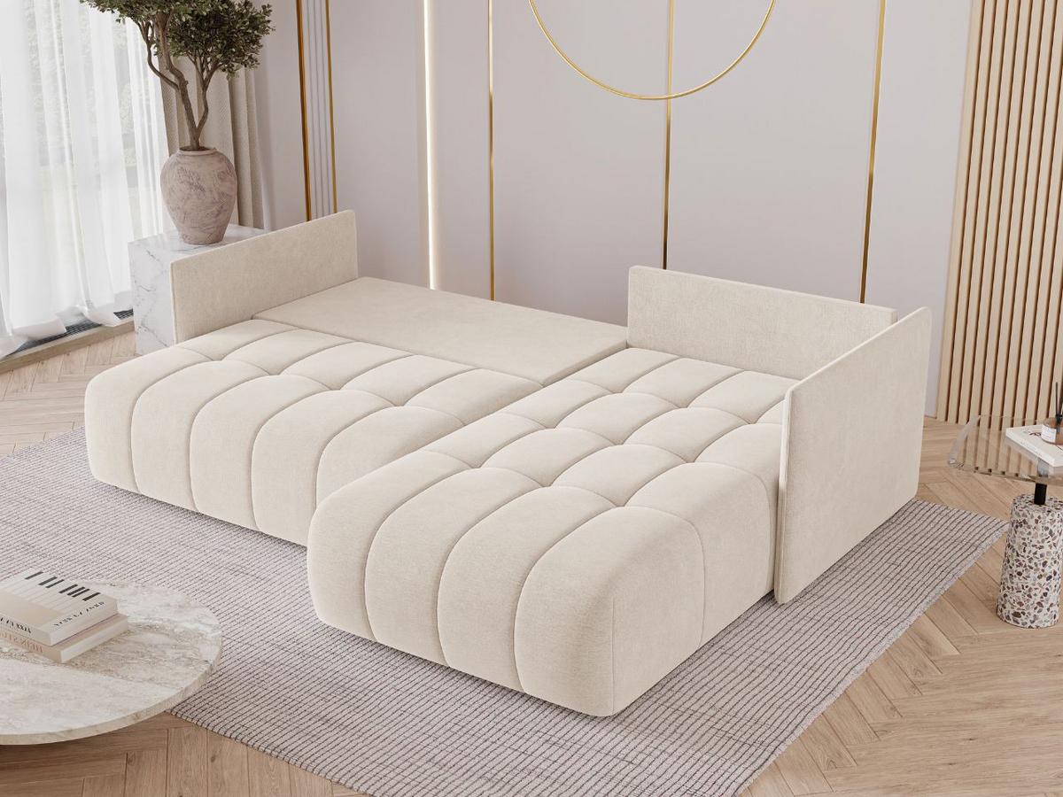 ECKSOFA Ardi Beige - Beige, Holz/Textil (245/182cm) - Graingold