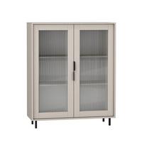 GESCHIRRSCHRANK Soly Kaschmir - Beige, Holzwerkstoff (103.2/126.2/40.3cm) - Petits-meubles