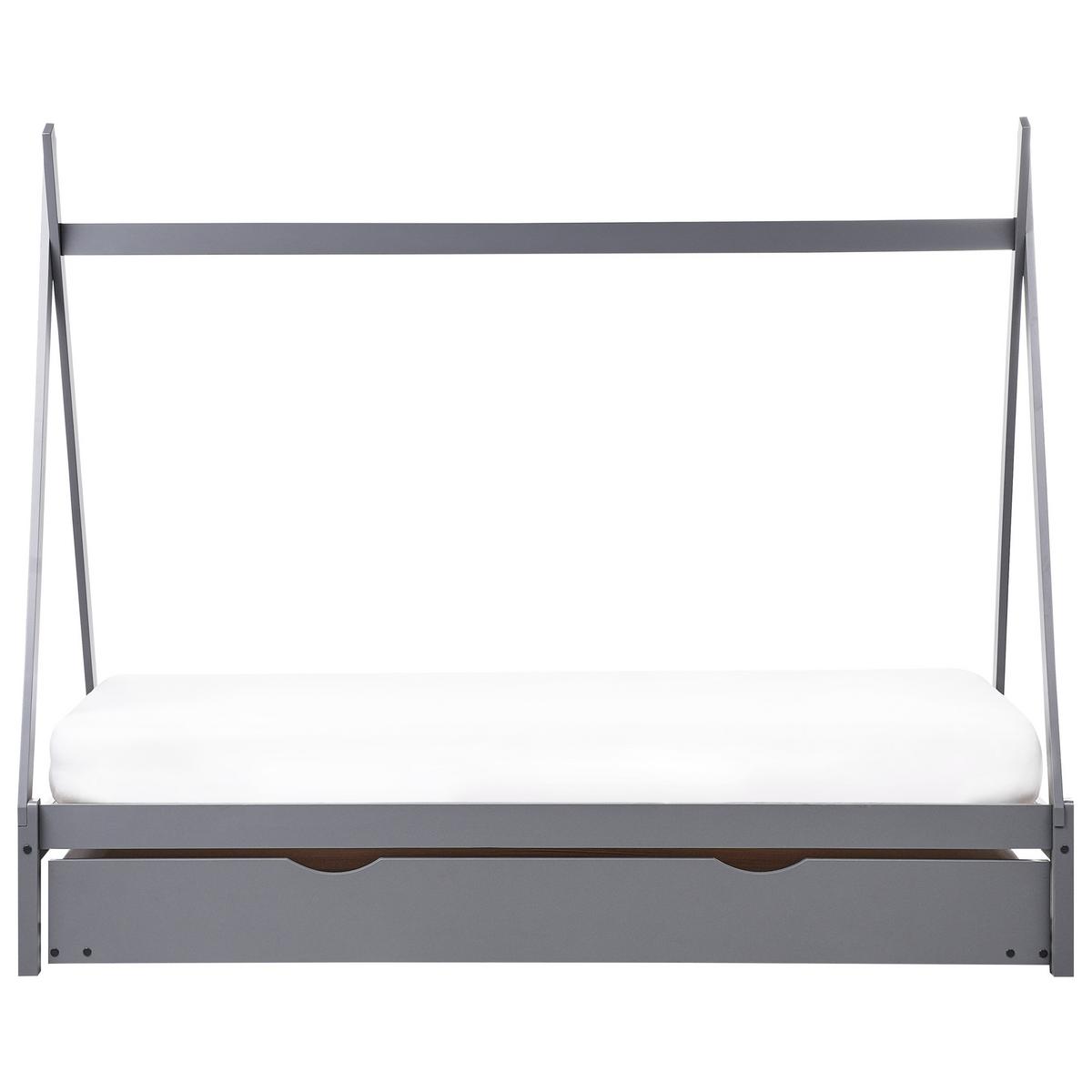 KINDERBETT 90x200 cm Grau Talmontiers - Grau, Holz (90/200cm) - Beliani