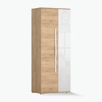 KLEIDERSCHRANK LAURA 2D 80 cm , 80/202/52, 2-türig, Craft Eiche Gold - Eichefarben, Holzwerkstoff (80/202/52cm) - imoebel24