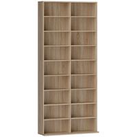 CD-REGAL Spanplatte Naturholz - Naturfarben, Karton/Holzwerkstoff (24/175/78.5cm) - HOMCOM
