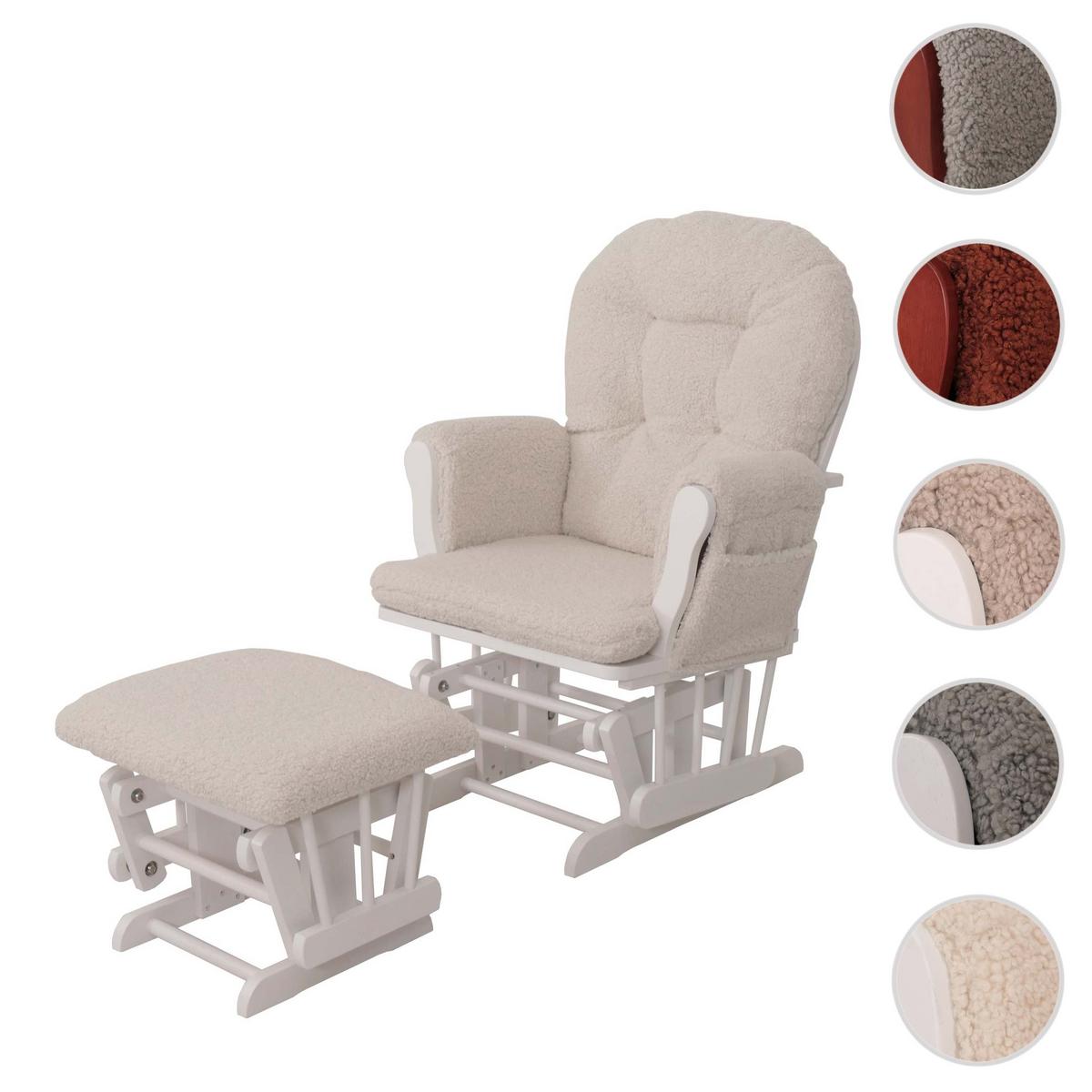 RELAXSESSEL Cremeweiß, Weiß - Weiß, Textil (74/105/72cm) - MCW