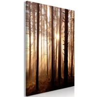 KUNSTDRUCK Schwarz 40/60 cm - Schwarz/Orange, Textil (40/60cm) - KUNSTLOFT