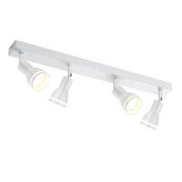 STRAHLER Einigkeit 4-flammig 55/5/15.7 cm - Weiß, Metall (55/5/15.7cm) - ZMH