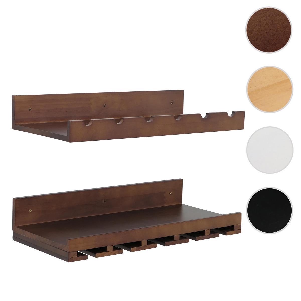WEINREGAL Braun 2er-Set-Set - Braun, Holz (61/12/28cm) - MCW