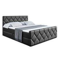 BOXBETT CATOR-Z - 140x200 cm - H3 - Schwarz Hochglanz - Schwarz Hochglanz, Holzwerkstoff (140/200cm) - ALTDECOR
