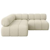 ECKSOFA modulares Sofa Samaro-L1 - 190x190x70 cm Beige Bouclé - Beige, Holzwerkstoff/Textil (190/190cm) - ALTDECOR