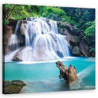 LEINWANDBILD, Landschaften - Blau 30x30cm - Blau, Textil (30/30cm) - Feeby
