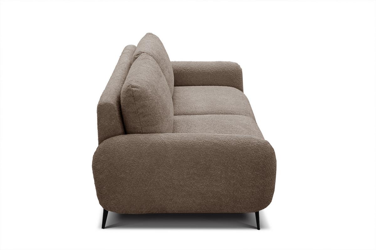 SOFA FEBE 3-Sitzer, beige - Beige/Schwarz, Holz/Textil (190/82/96cm) - Wozimo