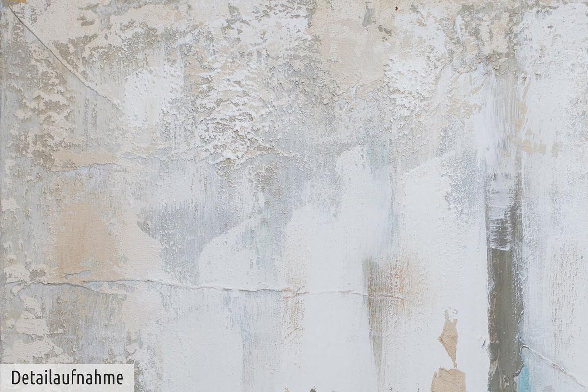 ACRYLBILD HANDGEMALT 80/80 cm - Blau/Grau, Holz/Textil (80/80cm) - KUNSTLOFT