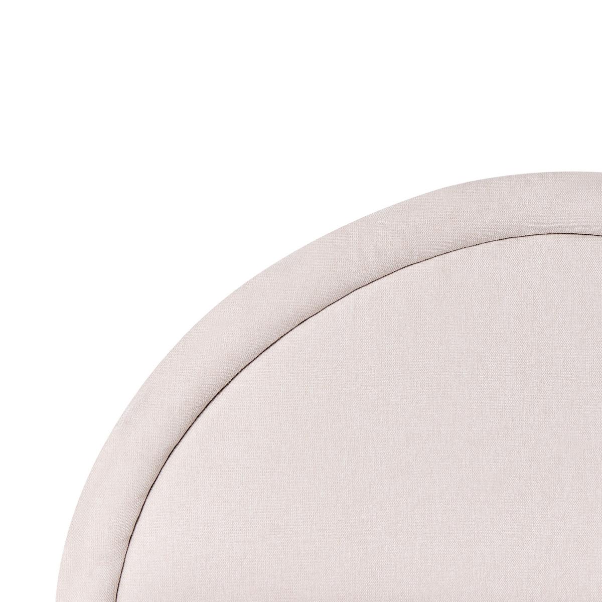 BETT mit Stauraum 160/200 cm Stoff Hellbeige Mouzon - Beige, Textil (160/200cm) - Beliani