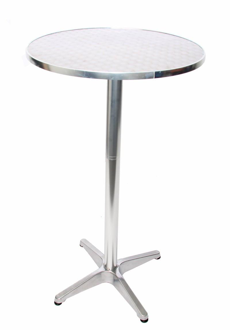 ALU-STEHTISCH KLAPPBAR BASISMODELL rund Silber - Silberfarben, Metall (60/60/110cm) - MCW