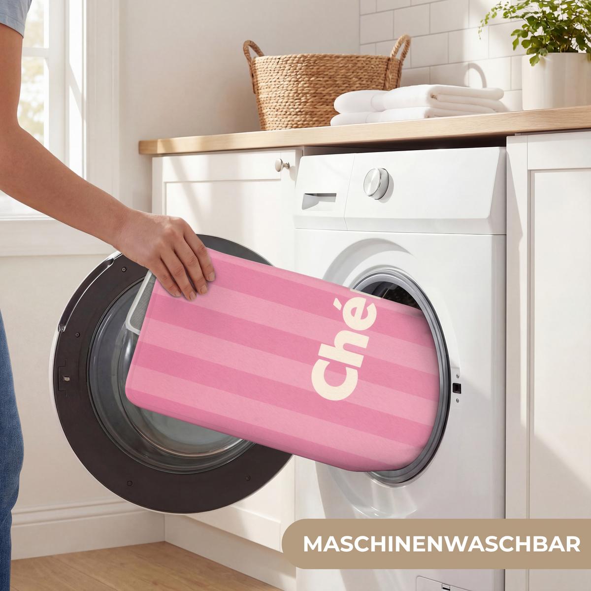 WC-VORLEGER Gestreift - Rosa - Chéri WC Teppich 40x60 cm - Pink, Textil (40/1cm) - OnlyWow