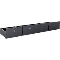 ROLLSCHUBKÄSTEN Alessio 3er-Set - Anthrazit, Holzwerkstoff (196/29/46cm) - arthur berndt