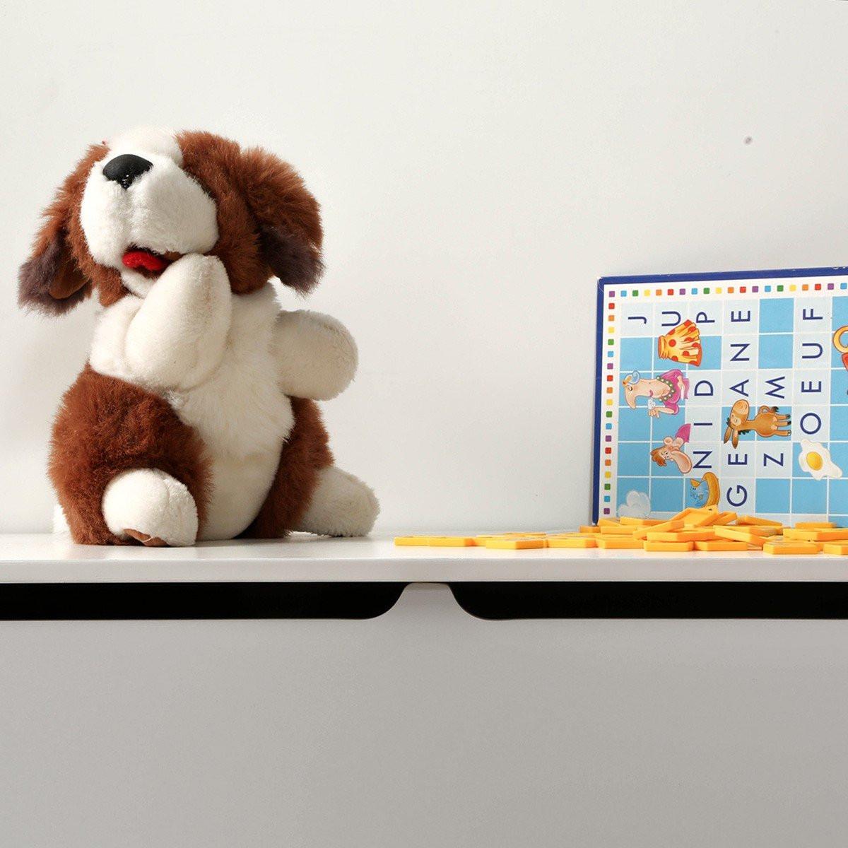 AUFBEWAHRUNGSTRUHE mit 2 Fächern für Kinder 99/40/43 cm - Weiß, Holzwerkstoff (40/43/99cm) - Calicosy