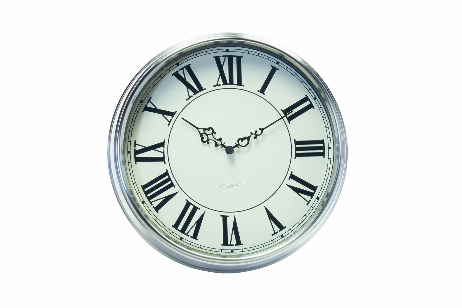 WANDUHR Design Weiß 35/35 cm - Weiß, Glas (35/35/9cm) - ONZENO