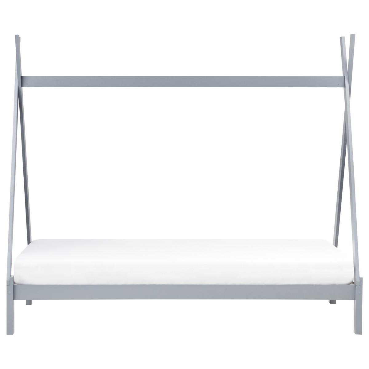 KINDERBETT 90x200 cm Grau Devay - Grau, Holz (90/200cm) - Beliani