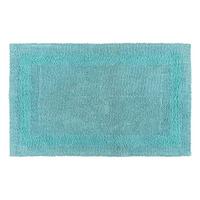 BADEMATTE 70/120 cm, 100% Baumwolle, wendbar - Hellblau, Textil (70/120cm) - Homescapes