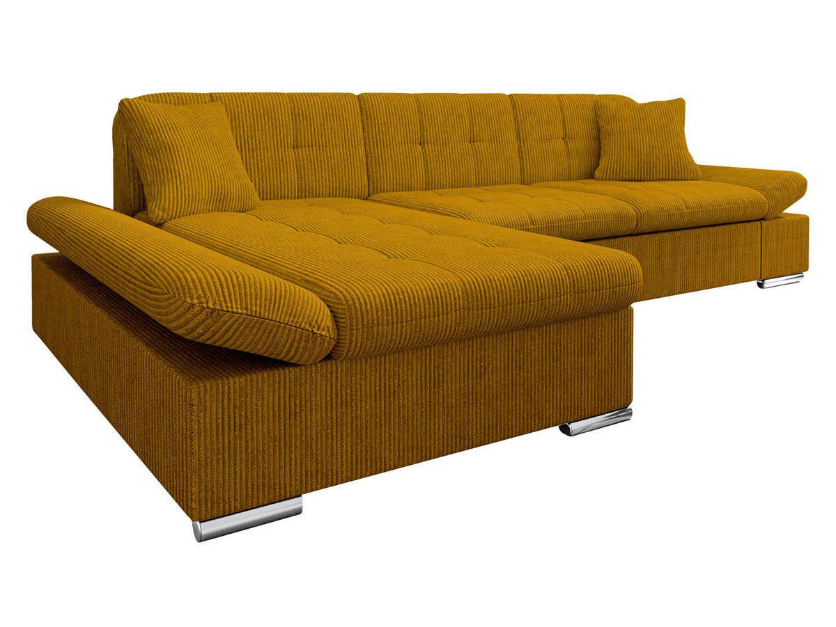 ECKSOFA Montana Cord, Seite: Links - Bronzefarben, Holz/Textil (278/161cm) - MIRJAN24