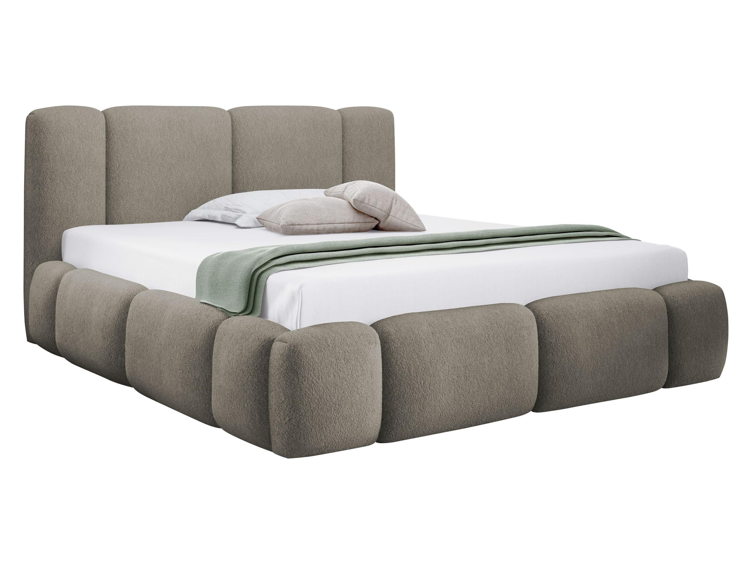 POLSTERBETT Bianco Boucle - Grau, Holz/Textil (160/200cm) - MIRJAN24