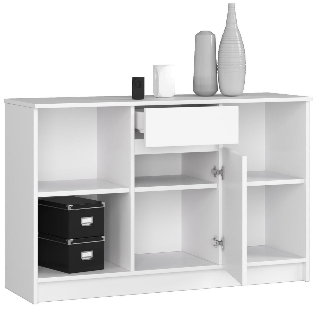 ECKSCHREIBTISCH-SET 120cm mit Kommode - Akaziefarben, Holzwerkstoff (126/120/79cm) - RAUMHIRSCH FURNITURE