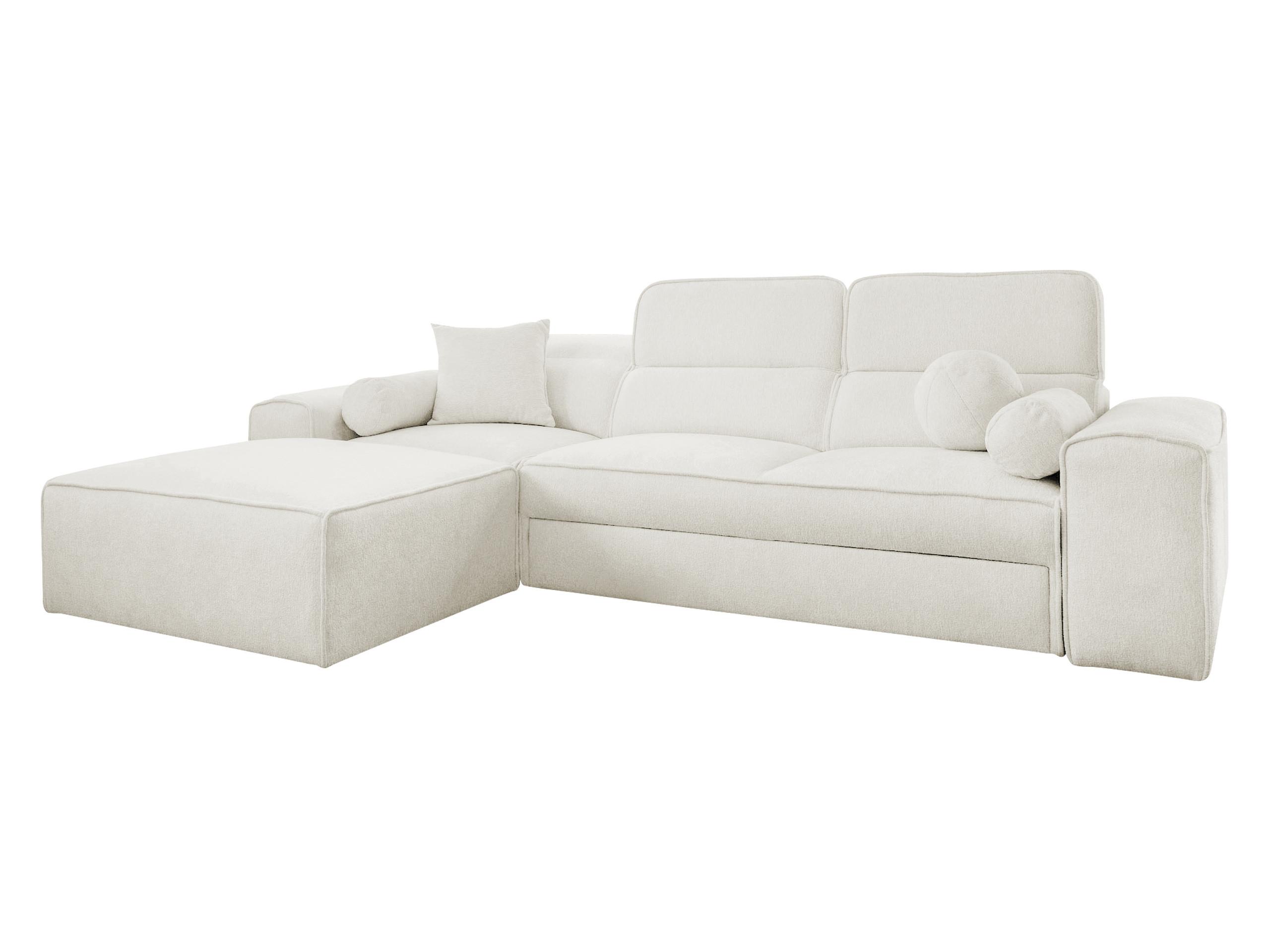 ECKSCHLAFSOFA Viveri I, Seite: Links - Creme, Holz/Textil (276/187cm) - MIRJAN24