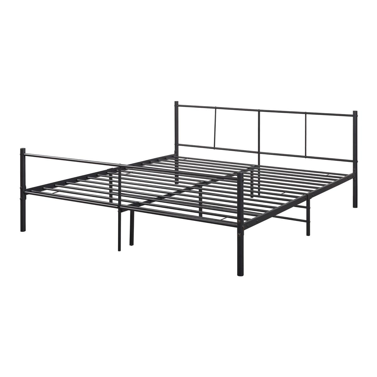 METALLBETT Laos - Schwarz, Metall (180/200cm) - [en.casa]