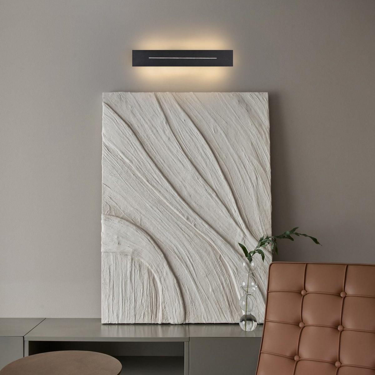 LED-WANDLEUCHTE Radiance 5/4/30 cm - Schwarz, Metall (4/30/5cm) - ZMH