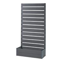 BLUMENKASTEN Heerde - Grau, Kunststoff (90/180/38cm) - [en.casa]