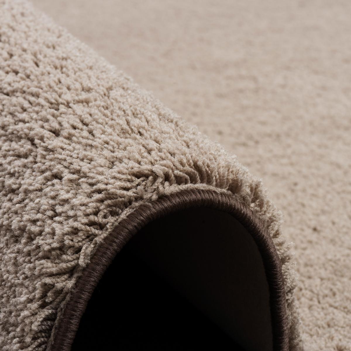 HOCHFLOR SHAGGY TEPPICH PALACE - Taupe, Textil (80/320cm) - Snapstyle