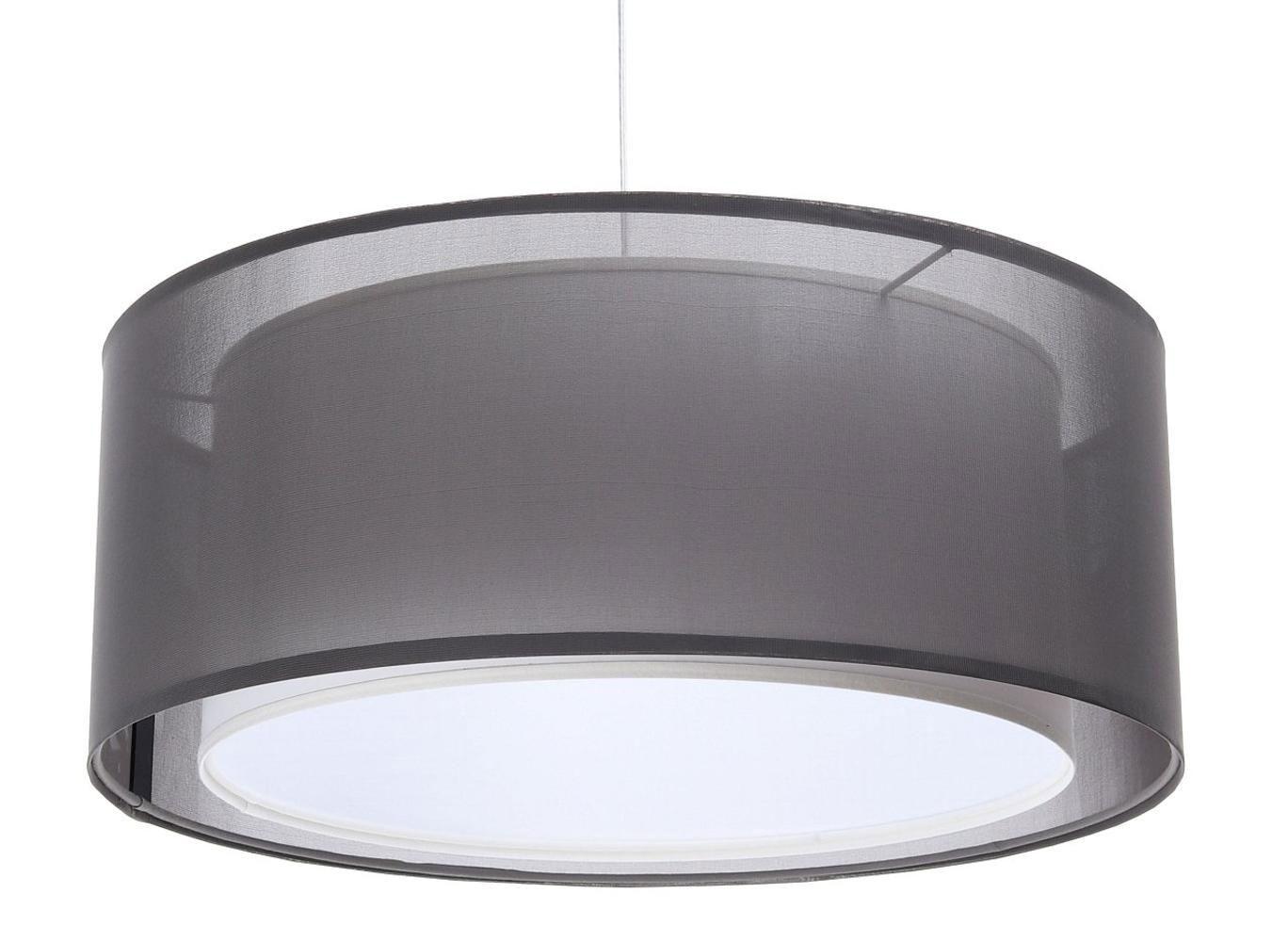 HÄNGELEUCHTE Grau 50/20 cm - Weiß/Grau, Kunststoff (50/1.2/20cm) - ONZENO