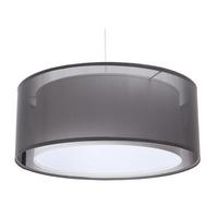 HÄNGELEUCHTE Grau 60/22 cm - Weiß/Grau, Kunststoff (60/1.5/22cm) - ONZENO