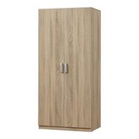 KLEIDERSCHRANK Bodolz - Sonoma Eiche, Holzwerkstoff (80/176/52cm) - [en.casa]