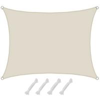 UV-SONNENSEGEL 1,5/2 m, Rechteckig, Wasserdicht, Beige - Beige, Kunststoff (150/200cm) - Amanka