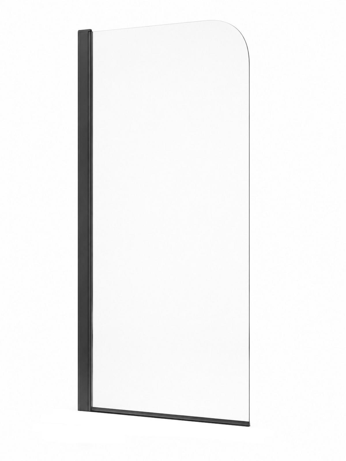BADEWANNE Torino 1 Teil cm Schwarz - 60 x 140 cm - Schwarz, Glas (60/140cm) - Badplaats