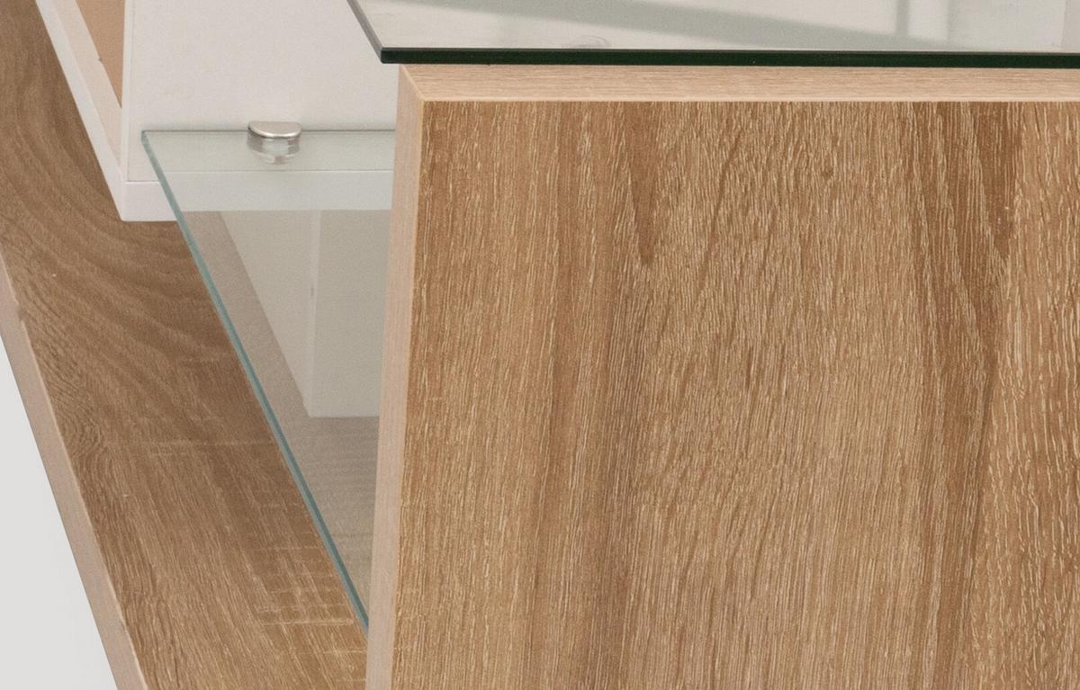 TV-MÖBEL Weiß 170/36/38CM - Schwarz, Holzwerkstoff (36/38/170cm) - Urban Meuble