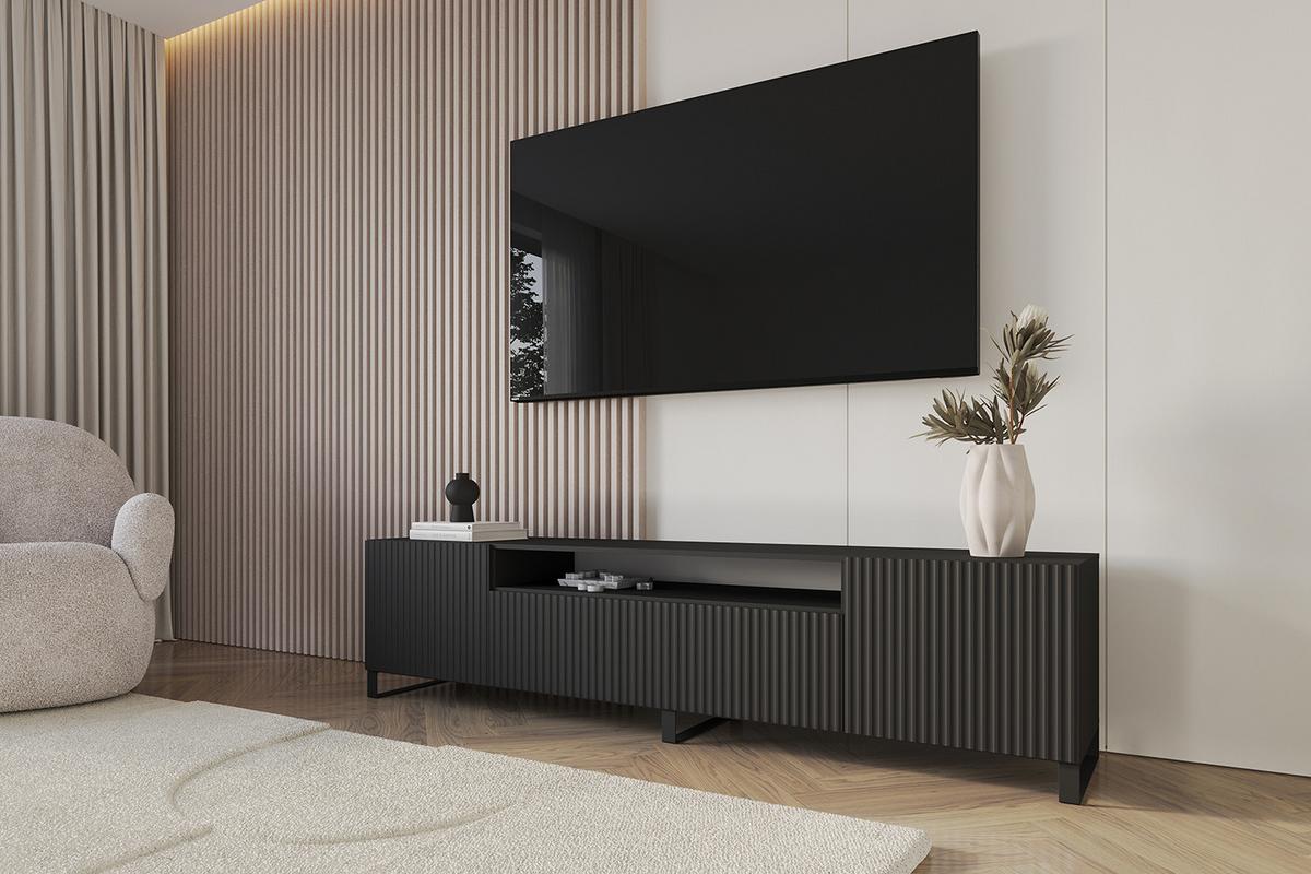 LOWBOARD NOA-2-S 200x53x41 cm - Schwarz - Schwarz, Holzwerkstoff (200/53/41cm) - ALTDECOR
