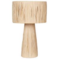 TISCHLEUCHTE Naturfarben Welmel - Naturfarben, Naturmaterialien (25/25/41cm) - Beliani