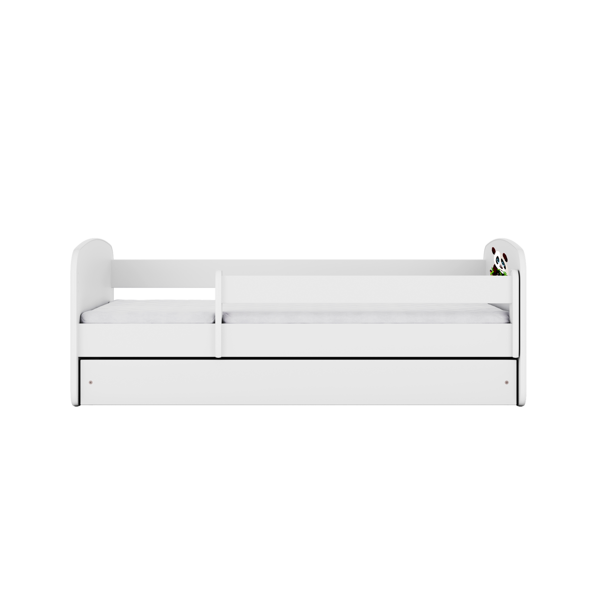 KINDERBETT Panda 2 mit Schublade 180/80 90/61/184 - Weiß, Holzwerkstoff (80/180cm) - RAUMHIRSCH FURNITURE