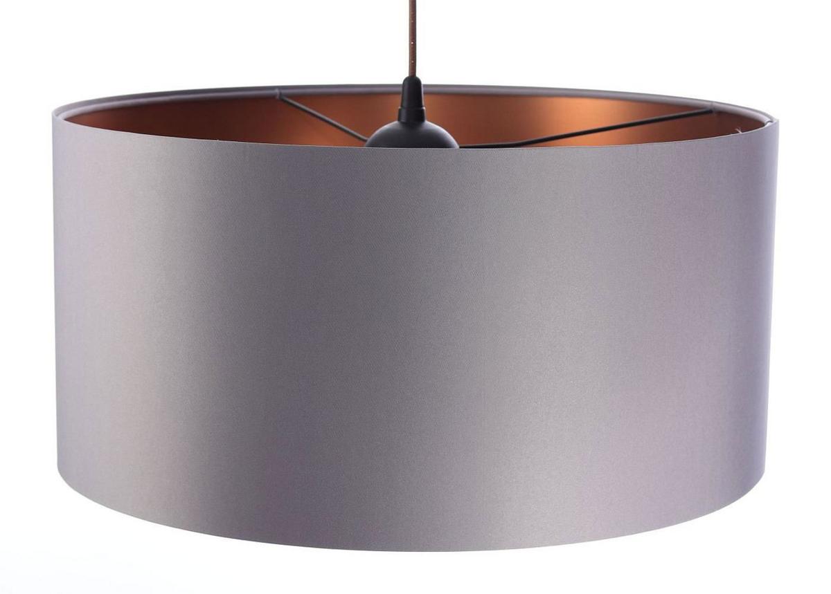HÄNGELEUCHTE Grau 40/20 cm - Grau/Kupferfarben, Kunststoff (40/0.4/20cm) - ONZENO