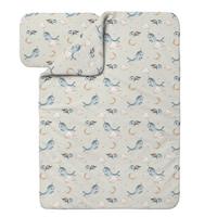 BABY Bambus-Bettwäsche Wale - Olivgrün, Textil (100/135cm) - waldin